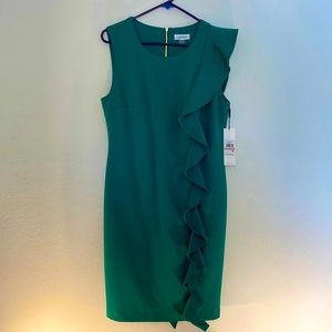 NEW Calvin Klein Green Dress size 12